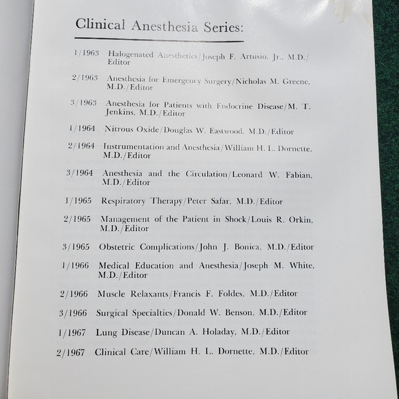 Clinical Anesthesia Neurologic Considerations Merel H. Harmel, MD 1968 F.A.Davis - Picture 5 of 9
